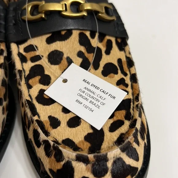 🐆COACH Women's Putnam Loafer Leopard Print size 5